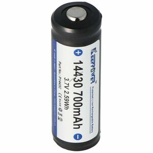Keeppower 14430 akku 3, 7V 700mAh PCB védett Li-Ion kép
