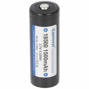 Keeppower 18500 akku 3, 7V 1500mAh akku PCB védett Li-Ion kép