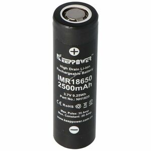 KeepPower IMR18650 3, 6V 2500mAh akku Li-Ion kép