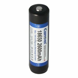 Keeppower R 18650 emelt plusz pólus akku 3, 6V-3, 7V 2600mAh Li-Ion kép