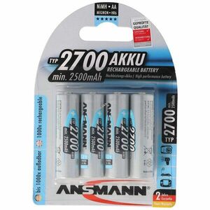 Ansmann Photo AA Mignon ceruza akku 1, 2V 2700mAh 4db/csomag NiMH kép