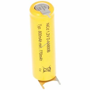 Helyettesítő akku Flat Top AA Mignon ceruza 1, 2V 780mAh 1db/csomag NiCd kép