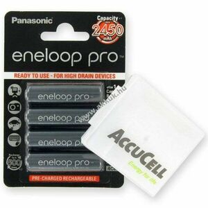 Panasonic eneloop Pro BK-3HCCE/4BE AA Mignon ceruza akku 1, 2V 2500mAh 4db/csomag NiMH kép