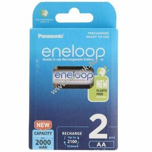Panasonic eneloop AA Mignon ceruza akku 1, 2V 2000mAh 2db/csomag NiMH kép