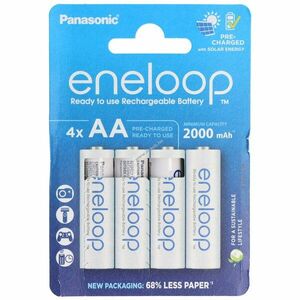 Panasonic eneloop BK-3MCDE AA Mignon ceruza akku 1.2V 2000mAh 4db/csomag NiMH kép