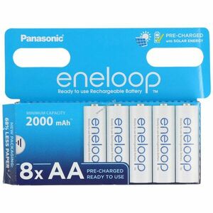 Panasonic eneloop BK-3MCDE/8BE Mignon ceruza AA akku 1.2V 2000mAh 8db/csomag NiMH kép
