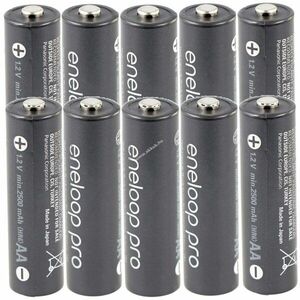 Panasonic eneloop Pro AA Mignon ceruza akku 1, 2V 2500mAh 10db/csomag NiMH kép