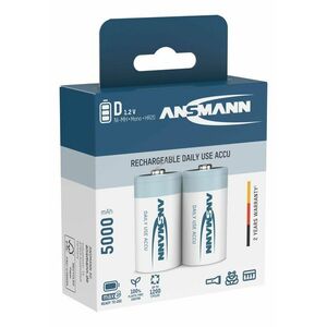 Ansmann D (góliát) akku 1, 2V 5000mAh 2db/csomag NiMH kép