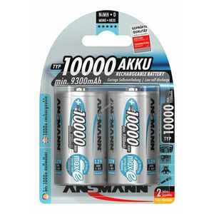 Ansmann NiMH D (góliát) akku 1, 2V 10000mAh 2db/csomag NiMH kép