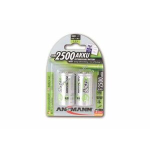 Ansmann C (bébi méret) akku 1, 2V 2500mAh 2db/csomag NiMH kép