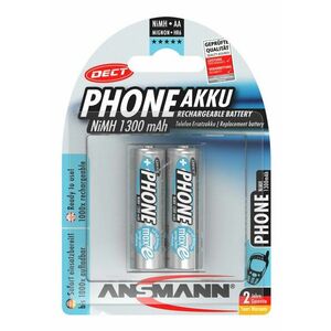 Ansmann DECT Mignon ceruza akku 1, 2V 1300mAh 2db/csomag NiMH kép