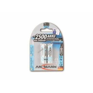 Ansmann maxEplus AA Mignon ceruza akku 1, 2V 2500mAh 2db/csomag NiMH kép