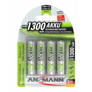 Ansmann Mignon ceruza akku 1, 2V 1300mAh 4db/csomag NiMH kép