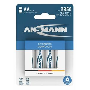 Ansmann Typ 2850 Mignon ceruza akku 1, 2V 2650mAh 4db/csomag NiMH kép