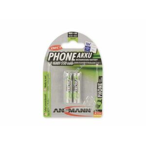 Ansmann DECT Micro akku 1, 2V 550mAh 2db/csomag NiMH kép