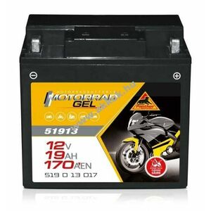 Panther Motorrad Gel 51913 AGM 12V 19Ah 170A ETN 519 0 13 017 DIN 51913 61212346800 akku ólom-zselés kép
