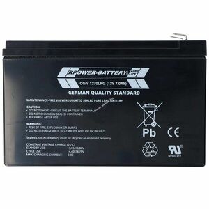 RPower OGiV1270LP 12V 7Ah akku AGM ólom-zselés kép