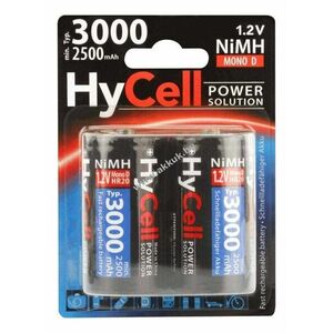 HyCell Typ 3000 D (góliát) akku 1, 2V 2500mAh 2db/csomag NiMH kép