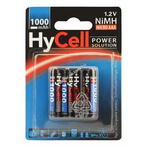 HyCell Typ 1000 AAA (Micro) akku 1, 2V 800mAh 4db/csomag NiMH kép