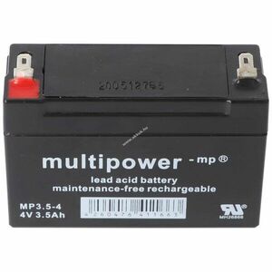 Multipower MP3.5-4 4V 3, 5Ah akku AGM ólom-zselés kép