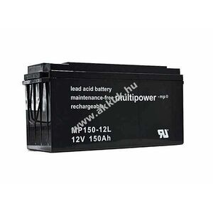 Multipower MPL150-12 akku 12V 150Ah Long Life AGM ólom-zselés kép