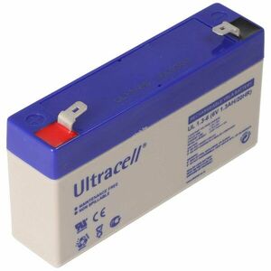 Ultracell UL1.3-6 6V 1, 3Ah akku AGM és ólom-zselés kép