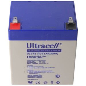 Ultracell UL5-12 12V 5Ah AGM ólom-zselés akku kép