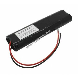 Helyettesítő akku vészvilágítás 9, 6V 1800mAh L2x4 Sub-C 200mm kábellel NiMH kép