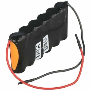 Helyettesítő akku vészvilágítás 7, 2V 2100mAh F1x6 HHR-210AH 200mm kábel NiMH kép