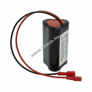 Helyettesítő akku vészvilágítás akku 3, 6V 3600mAh D1x3 200mm kábel Faston -6, 3mm/+4, 8mm NiMH kép