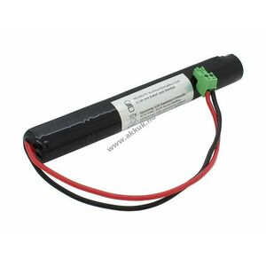 Helyettesítő akku vészvilágítás 6, 0V 1000mAh L1x5 2/3A kábel és csatlakozó NiMH kép