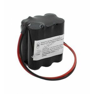 Helyettesítő akku vészvilágítás F2x3 AA Mignon ceruza 7, 2V 2000mAh 200mm kábellel 1db/csomag NiMH kép