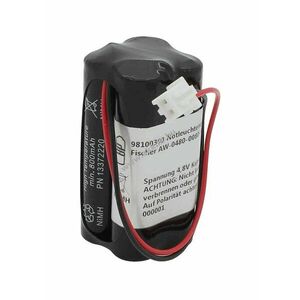 Helyettesítő akku vészvilágítás F2x2 Micro AAA 4, 8V 800mAh AW-0480-0080-AAA-NM01 NiMH kép