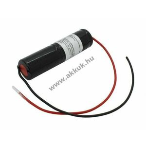 Helyettesítő akku vészvilágítás 2, 4V 1800mAh L1x2 Sub-C 200mm kétoldali kábel NiCd kép