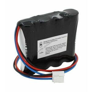Helyettesítő vészvilágítás akku 4, 8V 3600mAh F1x4 kábel csatlakozó 98100319 NiMH kép