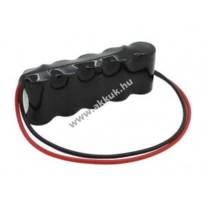 Helyettesítő vészvilágítás akku 6V 1000mAh F1x5 2/3A 200mm kábel egyoldalas NiMH kép