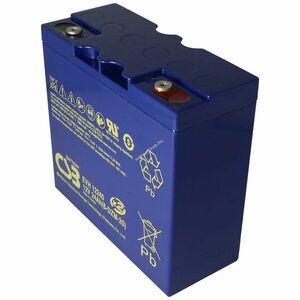 CSB EVH12240 12V 24Ah 181x76, 2x178mm M5 belsőmenet AGM ólom-zselés kép