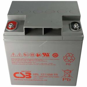 CSB AGM ólom akku 12V 28Ah 110Wh nehezen gyúlékony ház kép