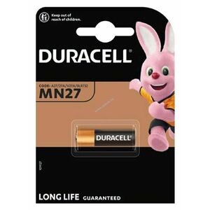 Duracell MN27 LR27 A elem 12V 28, 8x8mm fűtési rendszer elem Alkáli kép