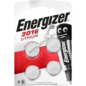 Energizer CR2016 gombelem 3V 4db/csomag Lithium kép