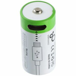 16340 (CR123) akku 3, 7V 700mAh USB-C töltő 33, 9x16, 1mm Li-ion kép