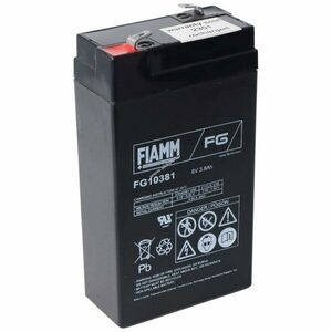 FIAMM FG10381 6, 0V 3800mAh akku AGM ólom-zselés kép