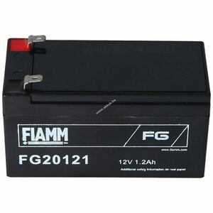 FIAMM FG20121 12V 1200mAh 4, 8mm Faston AGM ólom-zselés akku kép