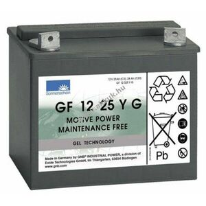 Exide Dryfit GF12025YG GF1225YG 12V 25Ah akku AGM ólom-zselés kép