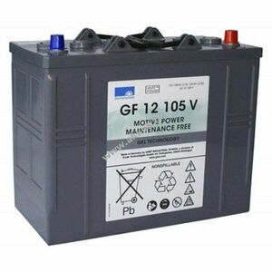 Exide Dryfit Traction Block GF12105V 12V 105Ah AGM és ólom-zselés kép