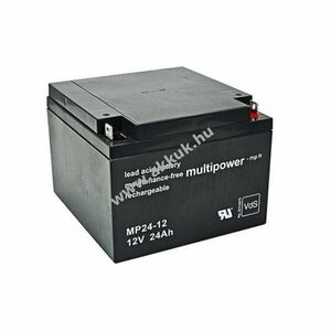 MultiPower MP24-12 akku 12V 24000mAh AGM ólom-zselés kép