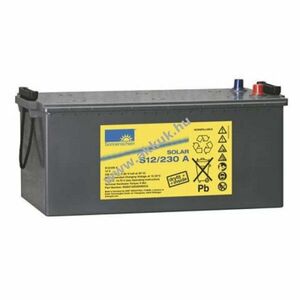 Exide Sonnenschein Solar S12/230 A A-Pol 12V 230000mAh akku AGM és ólom-zselés kép