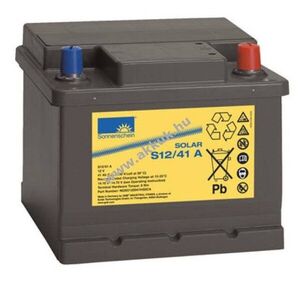 Exide Sonnenschein Solar S12/41 A 12V 41000mAh akku AGM/ólom-zselés kép