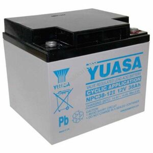 Yuasa NPC38-12I 12V 38000mAh akku AGM ólom-zselés kép