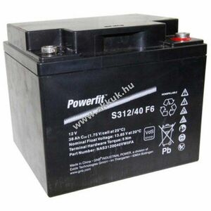 Exide Powerfit S312/40 F6 12V 38000mAh akku AGM ólom-zselés kép